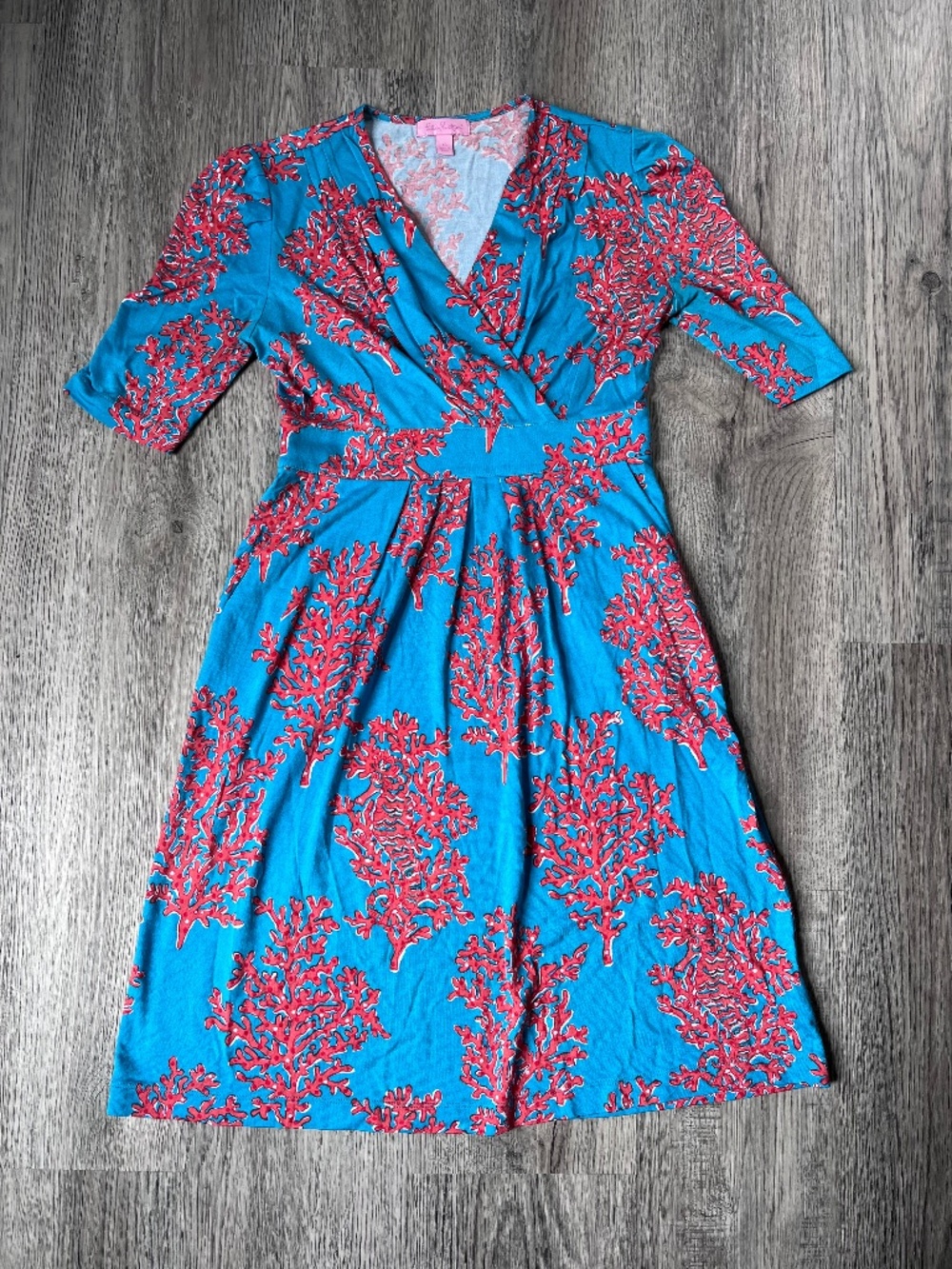Lilly Pulitzer Dress Bellanna Dress in Coral Siesta XS SILK blend